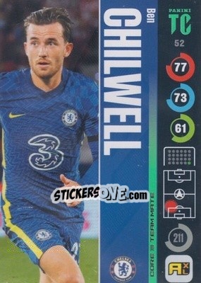 Figurina Ben Chilwell - Top Class 2021-2022. Adrenalyn Xl - Panini