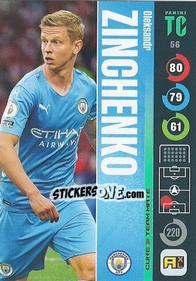 Sticker Oleksandr Zinchenko - Top Class 2021-2022. Adrenalyn Xl - Panini