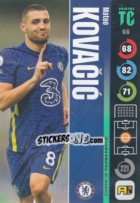 Sticker Mateo Kovacic - Top Class 2021-2022. Adrenalyn Xl n. 66 - Panini