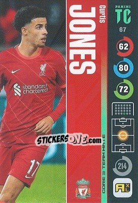 Sticker Curtis Jones - Top Class 2021-2022. Adrenalyn Xl - Panini