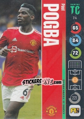 Sticker Paul Pogba - Top Class 2021-2022. Adrenalyn Xl - Panini