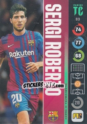 Sticker Sergi Roberto - Top Class 2021-2022. Adrenalyn Xl - Panini