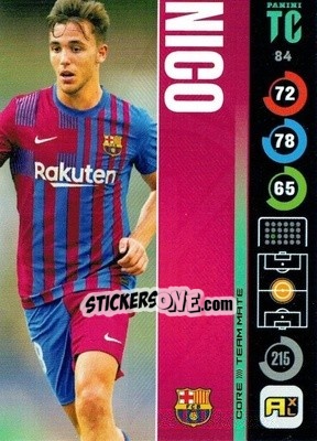 Cromo Nico - Top Class 2021-2022. Adrenalyn Xl - Panini