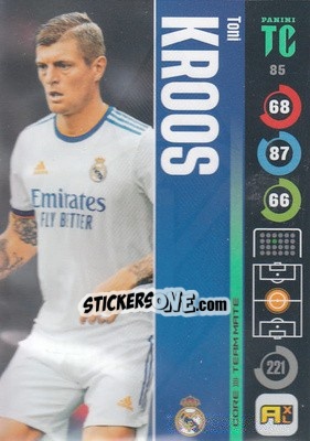 Sticker Toni Kroos - Top Class 2021-2022. Adrenalyn Xl n. 85 - Panini