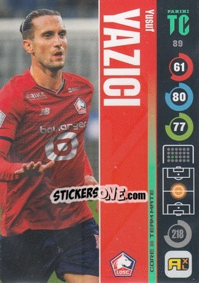 Sticker Yusuf Yazici - Top Class 2021-2022. Adrenalyn Xl - Panini