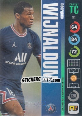 Sticker Georginio Wijnaldum - Top Class 2021-2022. Adrenalyn Xl - Panini