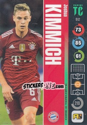 Sticker Joshua Kimmich - Top Class 2021-2022. Adrenalyn Xl n. 92 - Panini
