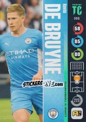 Cromo Kevin De Bruyne - Top Class 2021-2022. Adrenalyn Xl - Panini