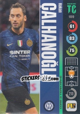 Cromo Hakan Calhanoglu - Top Class 2021-2022. Adrenalyn Xl - Panini