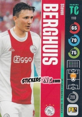 Sticker Steven Berghuis - Top Class 2021-2022. Adrenalyn Xl n. 110 - Panini