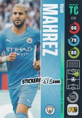 Sticker Riyad Mahrez - Top Class 2021-2022. Adrenalyn Xl n. 113 - Panini