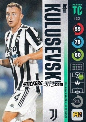 Sticker Dejan Kulusevski - Top Class 2021-2022. Adrenalyn Xl - Panini