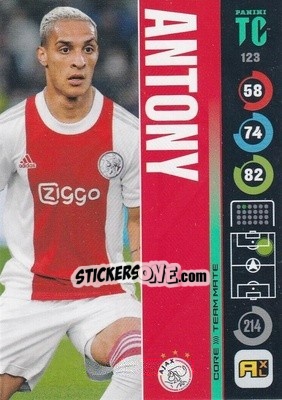 Cromo Antony - Top Class 2021-2022. Adrenalyn Xl - Panini