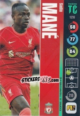 Sticker Sadio Mané - Top Class 2021-2022. Adrenalyn Xl - Panini