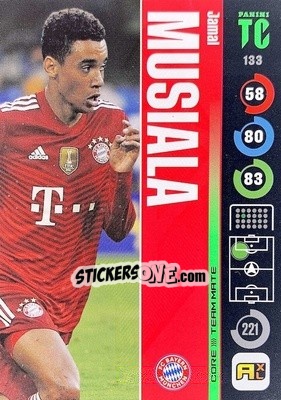 Sticker Jamal Musiala - Top Class 2021-2022. Adrenalyn Xl n. 133 - Panini