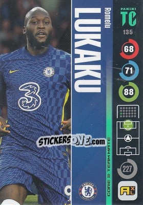 Sticker Romelu Lukaku - Top Class 2021-2022. Adrenalyn Xl n. 135 - Panini