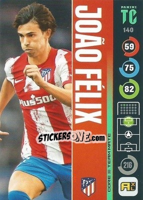 Sticker Joao Félix - Top Class 2021-2022. Adrenalyn Xl n. 140 - Panini