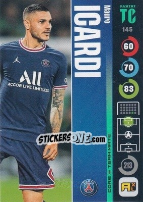 Figurina Mauro Icardi - Top Class 2021-2022. Adrenalyn Xl - Panini