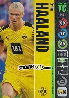 Sticker Erling Haaland - Top Class 2021-2022. Adrenalyn Xl n. 147 - Panini