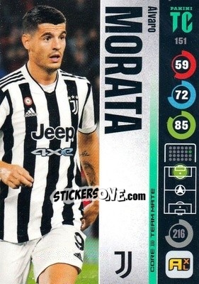 Sticker Álvaro Morata - Top Class 2021-2022. Adrenalyn Xl n. 151 - Panini