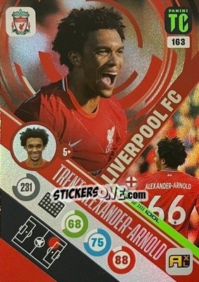 Sticker Trent Alexander-Arnold - Top Class 2021-2022. Adrenalyn Xl n. 163 - Panini