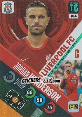 Sticker Jordan Henderson - Top Class 2021-2022. Adrenalyn Xl n. 164 - Panini