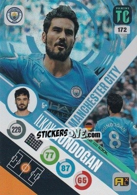 Sticker Ilkay Gündogan - Top Class 2021-2022. Adrenalyn Xl n. 172 - Panini