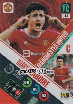 Sticker Harry Maguire - Top Class 2021-2022. Adrenalyn Xl n. 182 - Panini