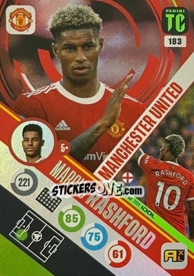 Sticker Marcus Rashford - Top Class 2021-2022. Adrenalyn Xl - Panini