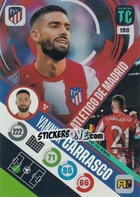 Sticker Yannick Carrasco - Top Class 2021-2022. Adrenalyn Xl - Panini