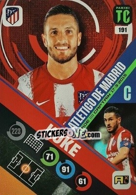 Sticker Koke - Top Class 2021-2022. Adrenalyn Xl - Panini