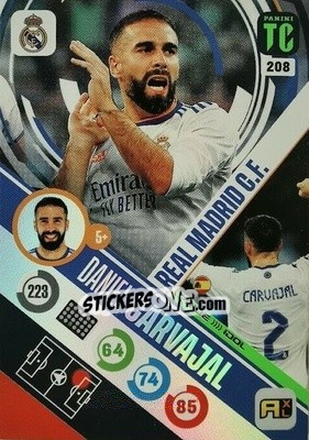 Sticker Daniel Carvajal - Top Class 2021-2022. Adrenalyn Xl n. 208 - Panini