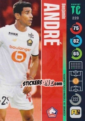 Sticker Benjamin André - Top Class 2021-2022. Adrenalyn Xl - Panini