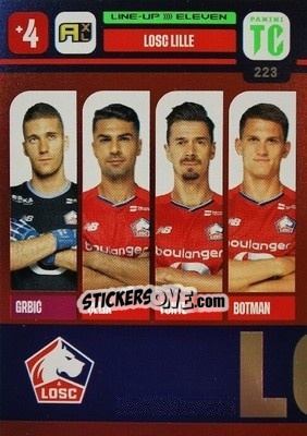 Cromo LOSC Lille - Top Class 2021-2022. Adrenalyn Xl - Panini