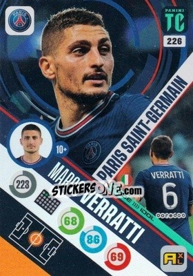 Sticker Marco Verratti - Top Class 2021-2022. Adrenalyn Xl - Panini