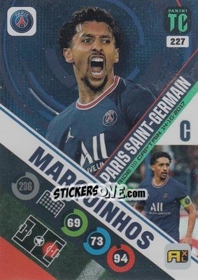 Sticker Marquinhos - Top Class 2021-2022. Adrenalyn Xl n. 227 - Panini