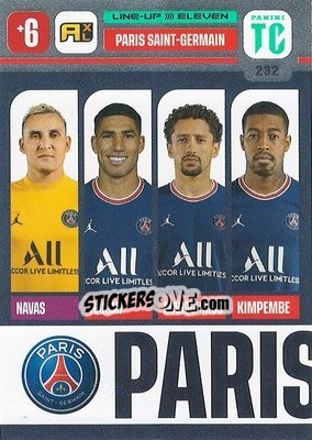 Sticker Paris Saint-Germain - Top Class 2021-2022. Adrenalyn Xl - Panini