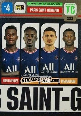 Figurina Paris Saint-Germain - Top Class 2021-2022. Adrenalyn Xl - Panini