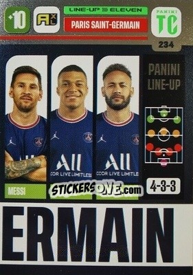 Sticker Paris Saint-Germain - Top Class 2021-2022. Adrenalyn Xl - Panini