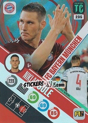 Sticker Niklas Süle - Top Class 2021-2022. Adrenalyn Xl n. 235 - Panini