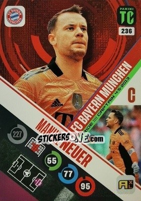 Sticker Manuel Neuer - Top Class 2021-2022. Adrenalyn Xl n. 236 - Panini