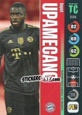 Sticker Dayot Upamecano - Top Class 2021-2022. Adrenalyn Xl n. 238 - Panini