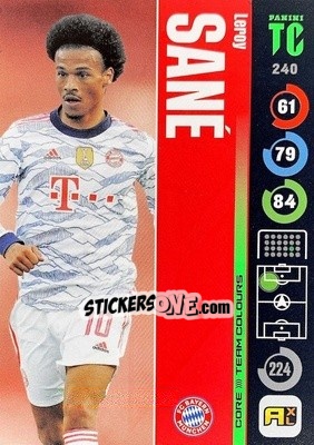 Sticker Leroy Sané - Top Class 2021-2022. Adrenalyn Xl n. 240 - Panini
