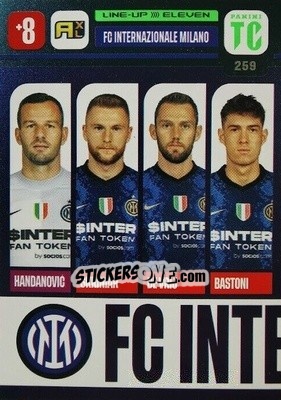 Sticker Inter Milan - Top Class 2021-2022. Adrenalyn Xl - Panini