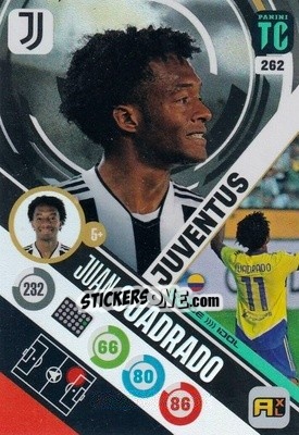 Sticker Juan Cuadrado - Top Class 2021-2022. Adrenalyn Xl n. 262 - Panini