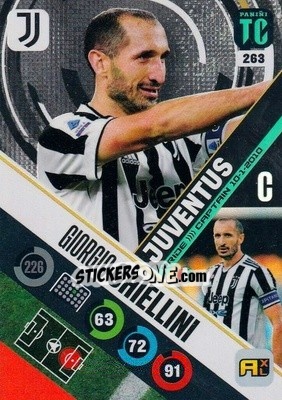 Sticker Giorgio Chiellini - Top Class 2021-2022. Adrenalyn Xl n. 263 - Panini