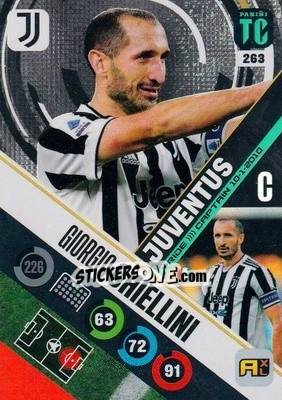 Sticker Giorgio Chiellini - Top Class 2021-2022. Adrenalyn Xl - Panini