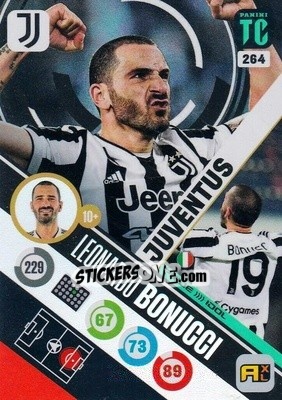 Sticker Leonardo Bonucci - Top Class 2021-2022. Adrenalyn Xl n. 264 - Panini