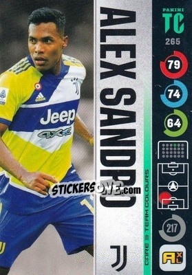 Sticker Alex Sandro - Top Class 2021-2022. Adrenalyn Xl n. 265 - Panini