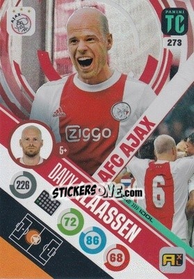 Sticker Davy Klaassen - Top Class 2021-2022. Adrenalyn Xl n. 273 - Panini